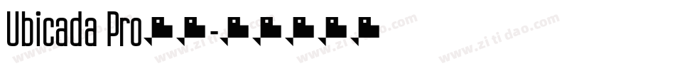 Ubicada Pro字体字体转换